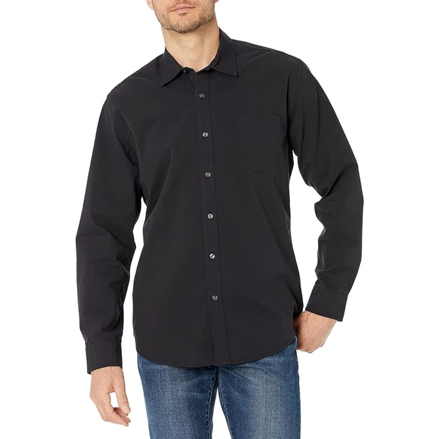 Amazon Essentials Men's Casual Poplin Shirt: $11 Amazon Essentials Men's Casual Poplin Shirt: $11