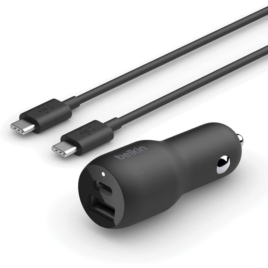 Belkin 37W Dual Port Fast Car Charger: $15