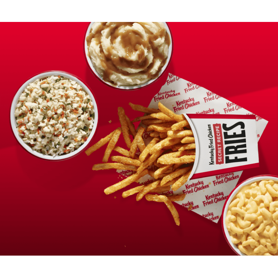 KFC Large Sides: $1 w/ $10 order KFC Large Sides: $1 w/ $10 order