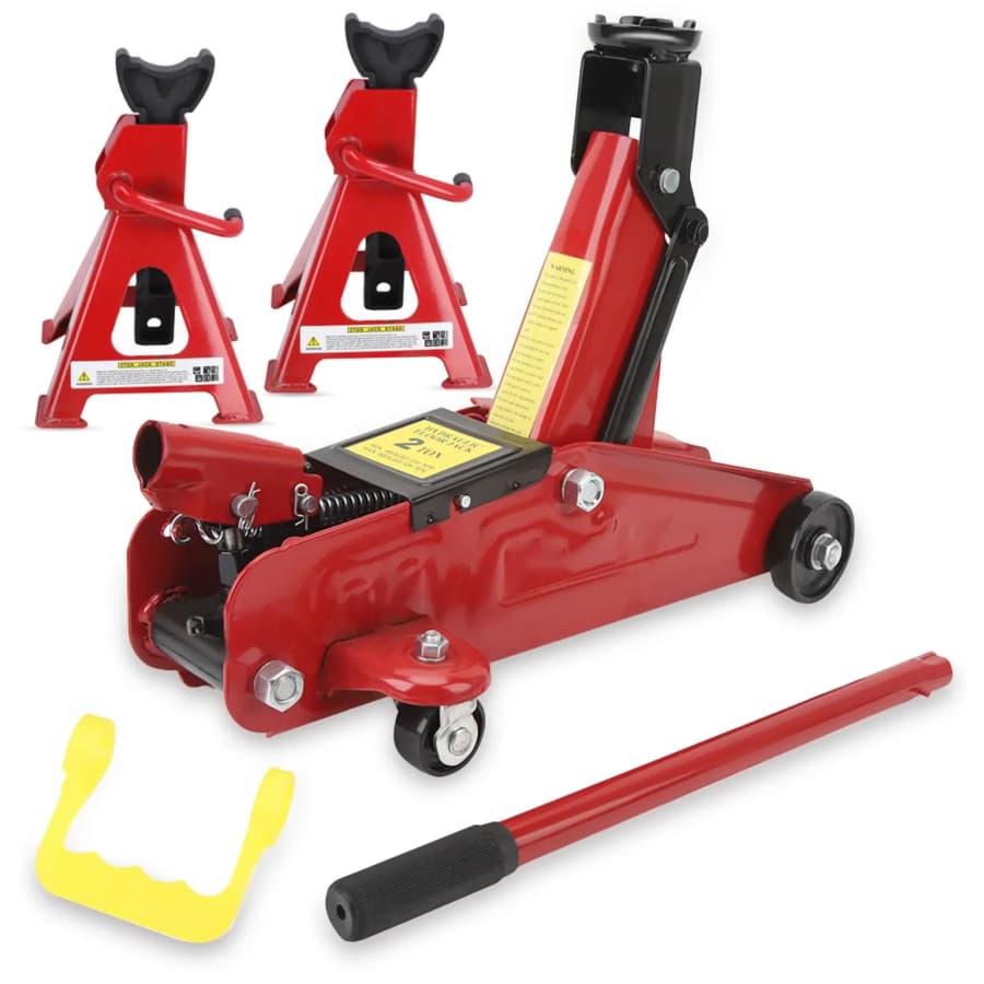 Hydraulic 2-Ton Capacity Trolley Service/Floor Jack Combo Kit: $81 Hydraulic 2-Ton Capacity Trolley Service/Floor Jack Combo Kit: $81