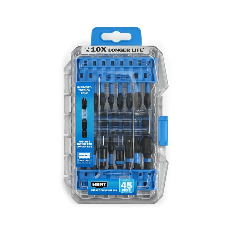 Hart 45-Piece Impact Drive Bit Set: $10.88 Hart 45-Piece Impact Drive Bit Set: $10.88