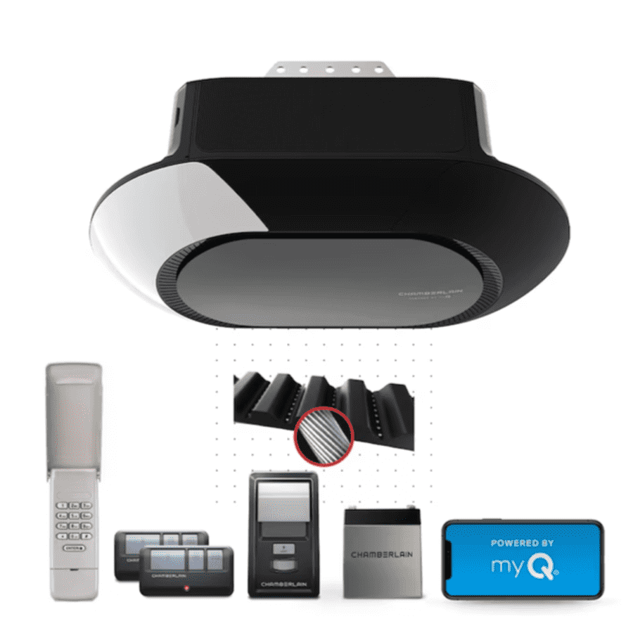 Chamberlain 3/4 HP myQ Smart Belt Drive Garage Door Opener: $259 Chamberlain 3/4 HP myQ Smart Belt Drive Garage Door Opener: $259