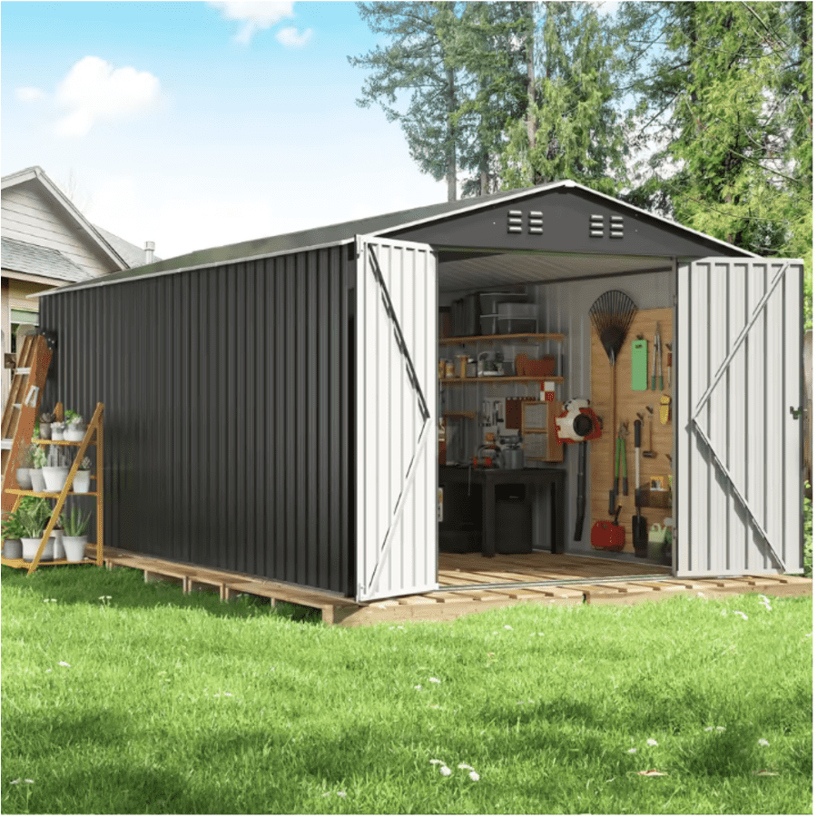 Polar Aurora 8 x 12-Foot Metal Storage Shed: $278 Polar Aurora 8 x 12-Foot Metal Storage Shed: $278