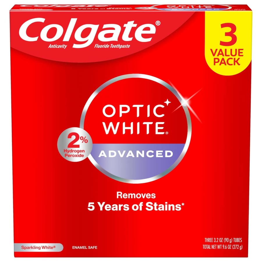 Colgate Optic White Advanced Toothpaste 3-Pack: $5.04 via Sub & Save