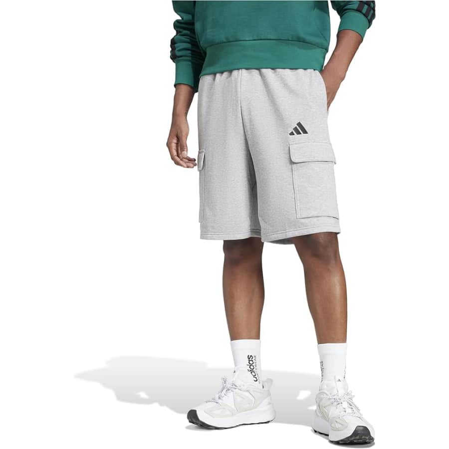 adidas Men's Essentials Feel Cozy French Terry Cargo Shorts: from $12