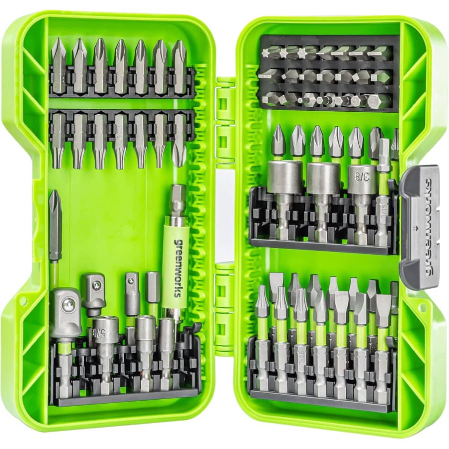 Greenworks 70-Piece Impact Rated Driving Set: $19 Greenworks 70-Piece Impact Rated Driving Set: $19