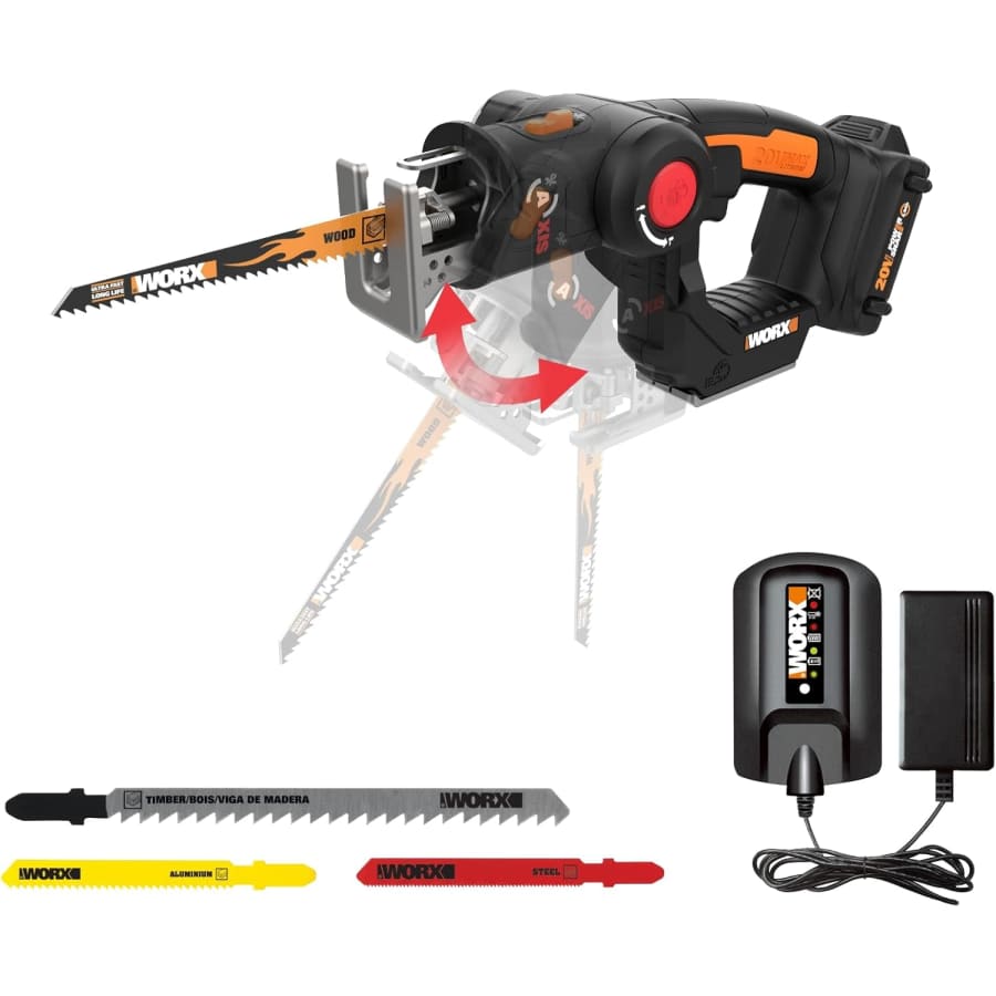 Worx 20V Cordless Reciprocating & Jig Saw: $89.99