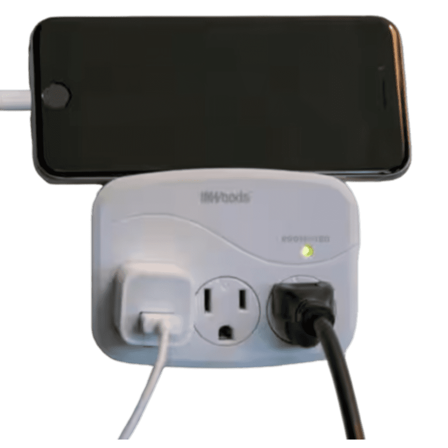 Woods 3-Outlet Surge Tap w/ Phone Cradle: $9 Woods 3-Outlet Surge Tap w/ Phone Cradle: $9