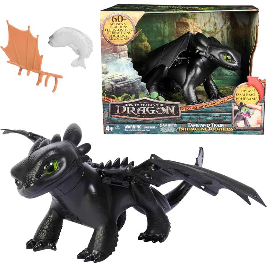 Dreamworks How to Train Your Dragon Tame & Train Interactive Toothless: $29.99