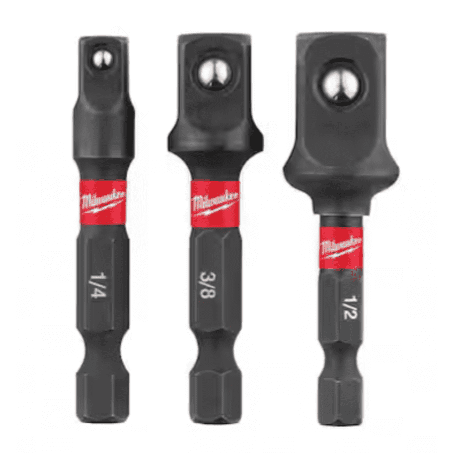 Milwaukee Shockwave Impact Duty 1/4" Hex Shank Socket Adapter 3pc Set: $5.97