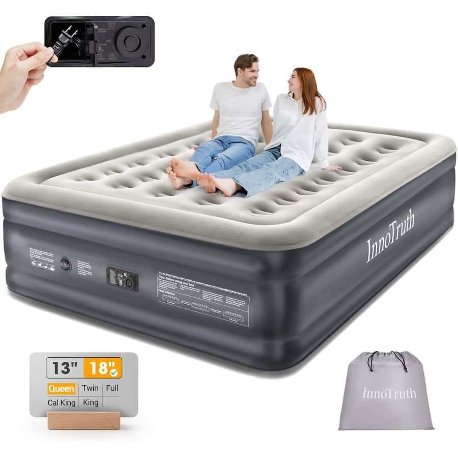 18" Queen Air Mattress with Built-in Pump: $70 18" Queen Air Mattress with Built-in Pump: $70