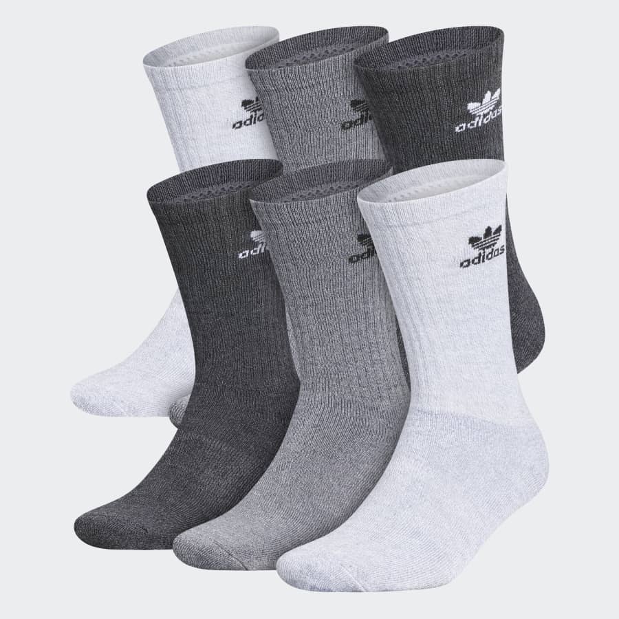 adidas Men's Trefoil Socks 6-Pack: $9 adidas Men's Trefoil Socks 6-Pack: $9