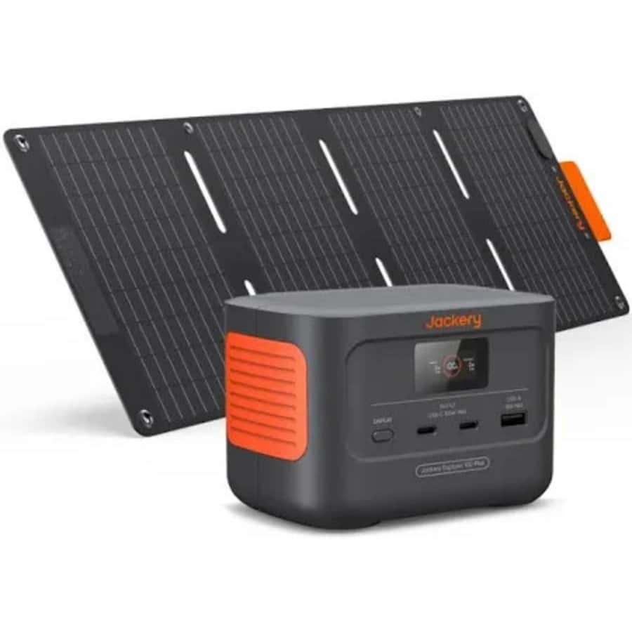 Jackery Explorer 1000 Plus 1,264Wh Portable Power Station + SolarSaga 100W Mini Solar Panel: $649.99