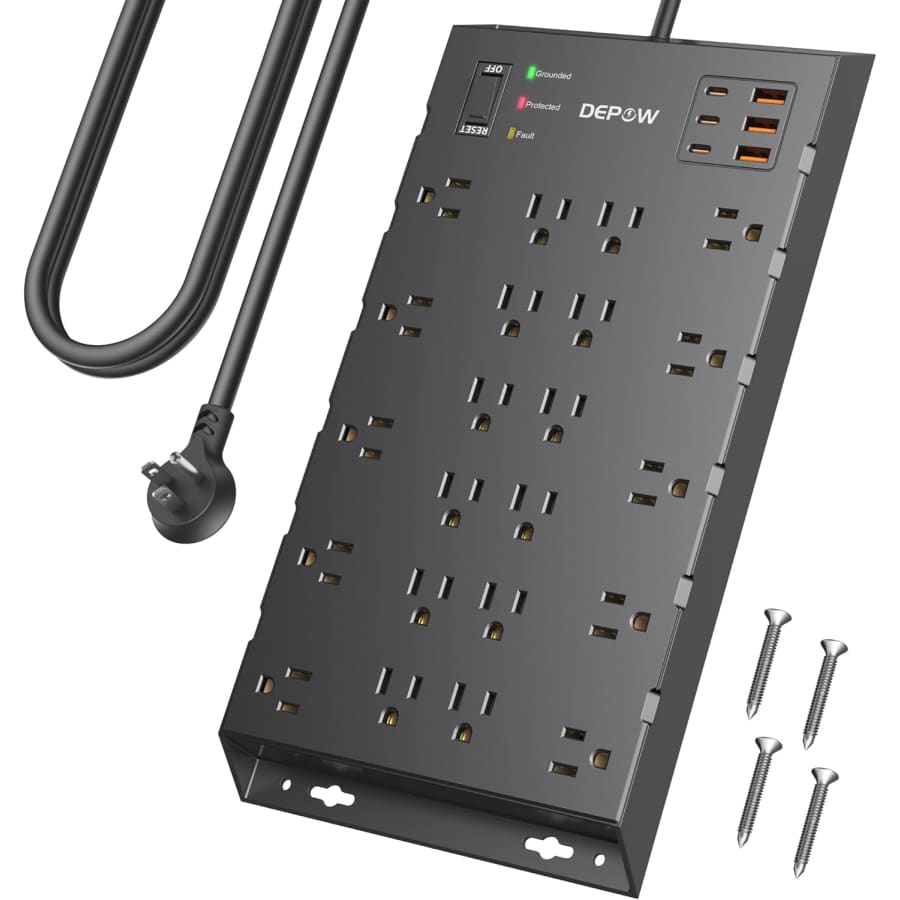 22-Outlet 6-USB Surge Protector Power Strip: $24 w/ Prime
