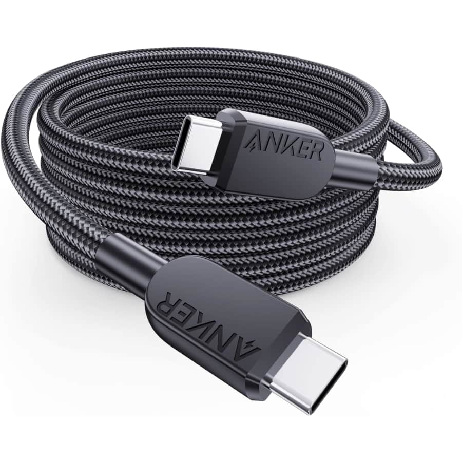 Anker 240W USB C to USB C 6-Foot Cable: $8.99 w/ Prime