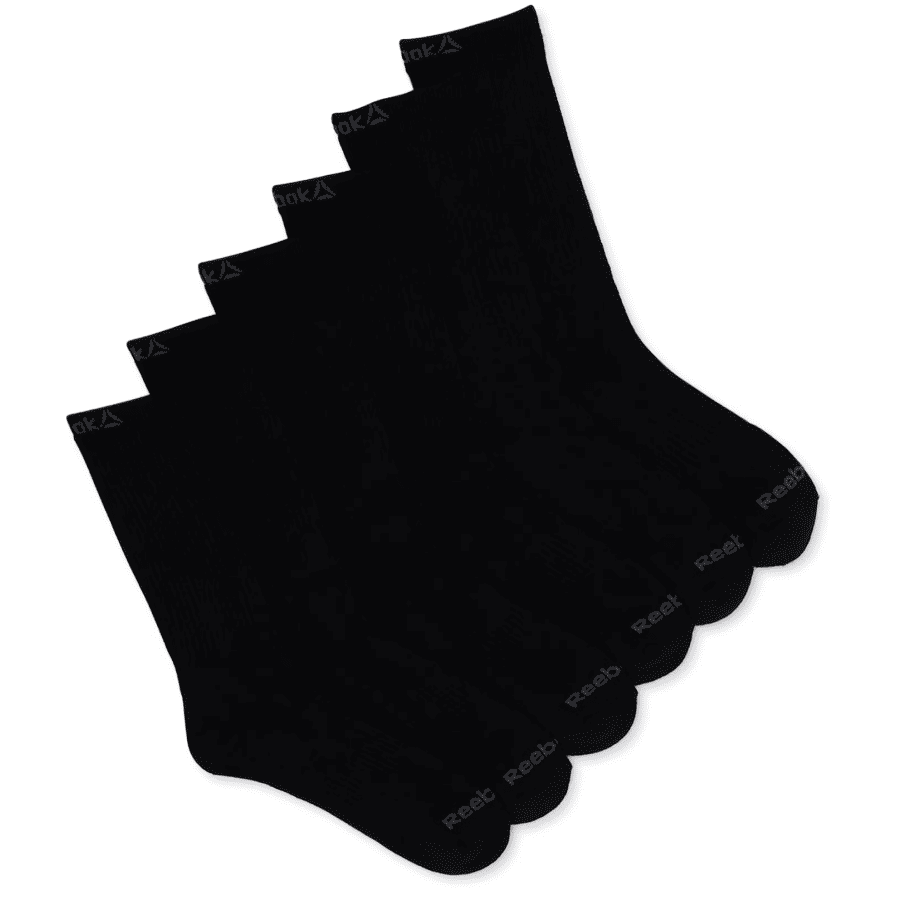 Reebok Men's Pro Series Crew Socks 6-Pack: $5 Reebok Men's Pro Series Crew Socks 6-Pack: $5