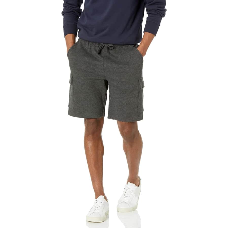 Amazon Essentials Men's Fleece Cargo Shorts: $13