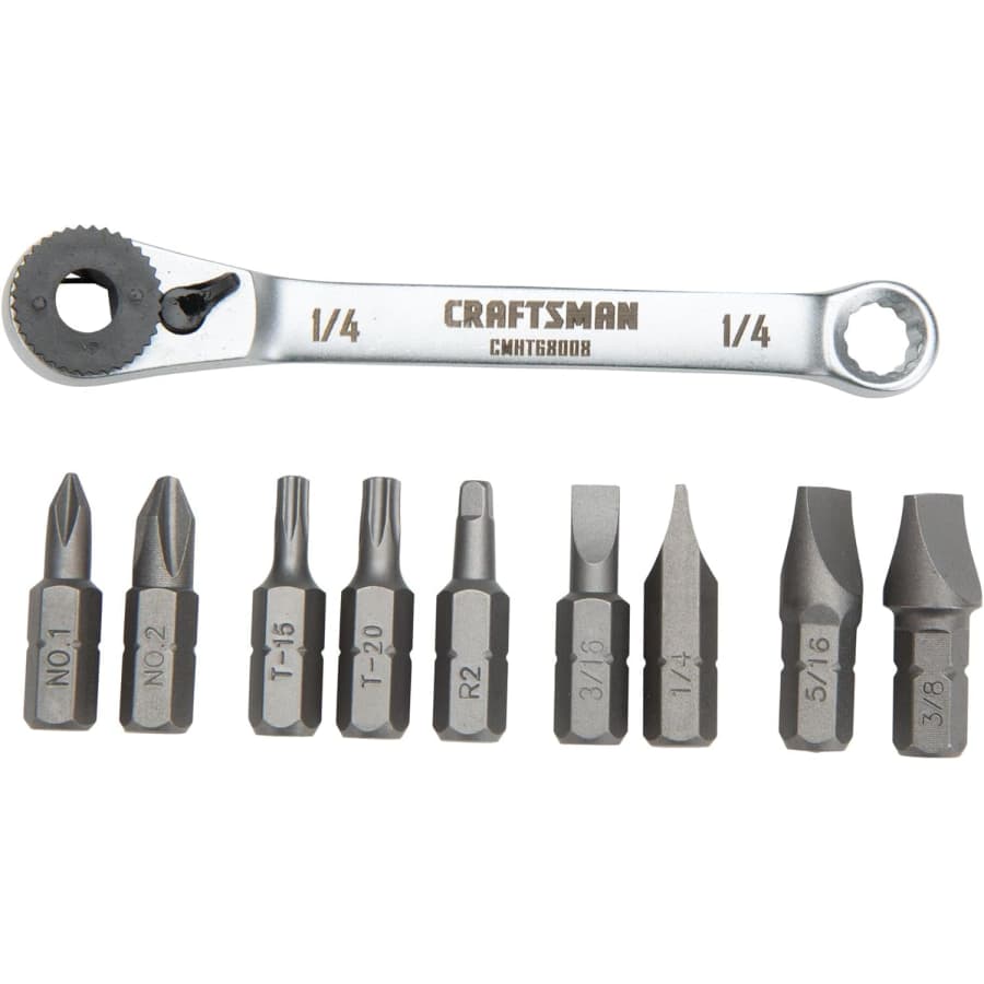 Craftsman 10-Piece Multi-Bit Ratcheting Offset Screwdriver Set: $11 Craftsman 10-Piece Multi-Bit Ratcheting Offset Screwdriver Set: $11