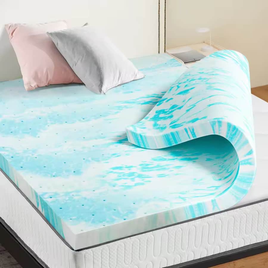 2" Queen Memory Foam Mattress Topper: $33.05