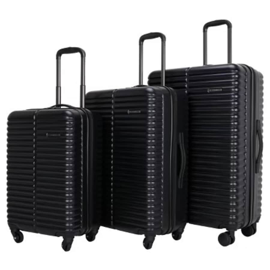Skyline3-Piece Hardside Checked Spinner Luggage Set: $90
