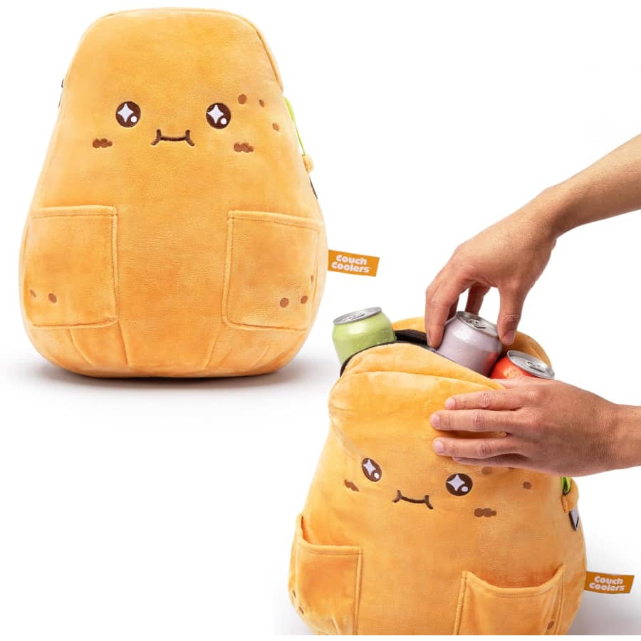 WHAT DO YOU MEME? Couch Cooler Insulated Plush Potato Cooler Bag: $12.47