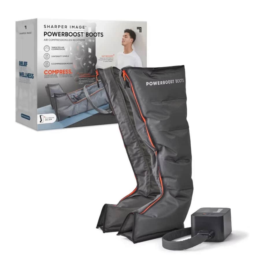 Sharper Image Powerboost Boots Air Compression Leg Recovery: $114.99 Sharper Image Powerboost Boots Air Compression Leg Recovery: $114.99