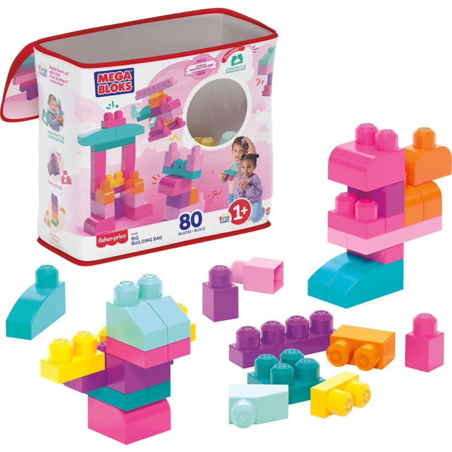 Mega Bloks 80-Piece First Builders Toddler Blocks Toys Set: $7.49