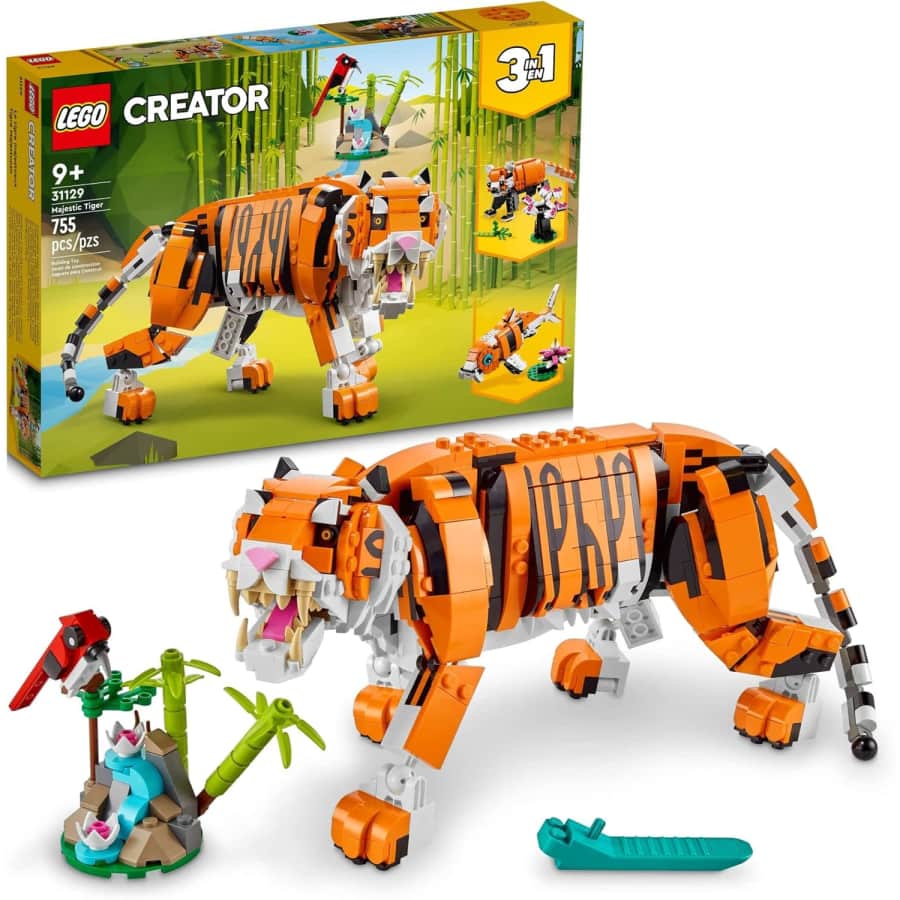 LEGO Creator 3 in 1 Majestic Tiger Building Set: $40 LEGO Creator 3 in 1 Majestic Tiger Building Set: $40