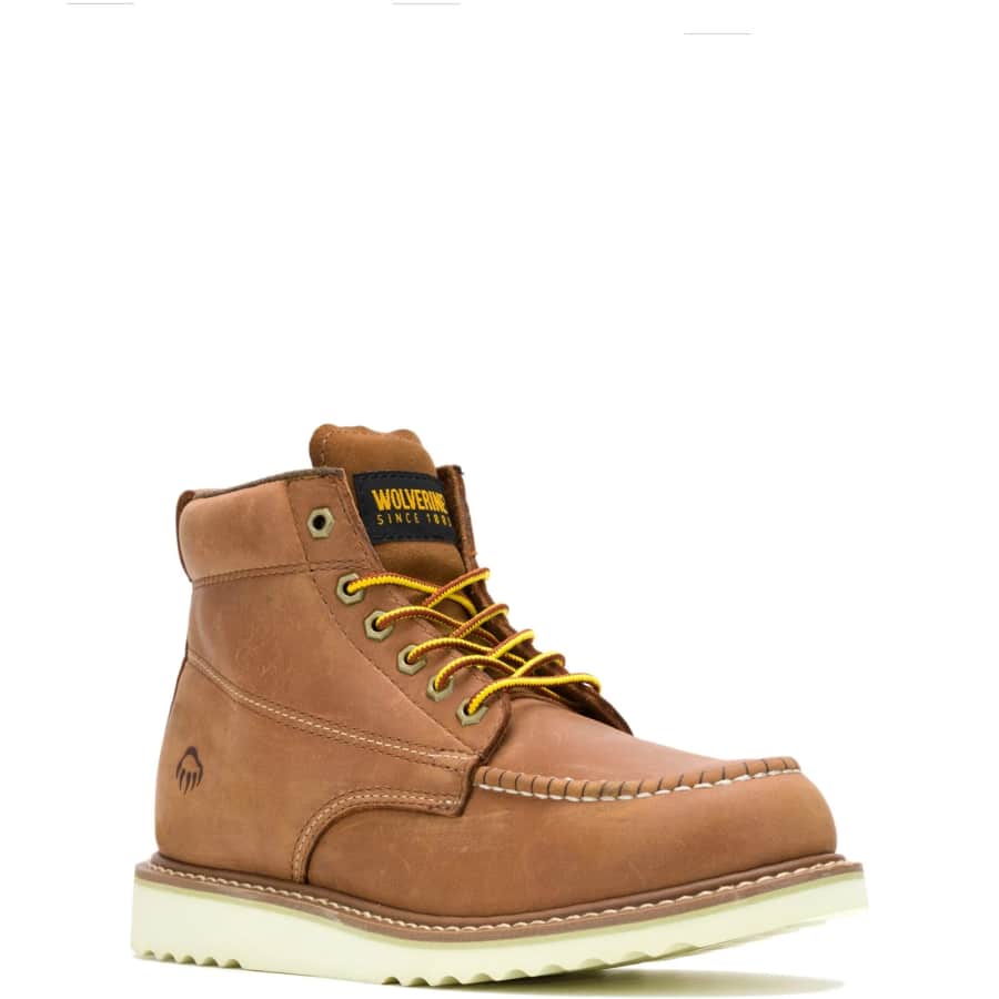 Wolverine Men's Apprentice 6" Moc-Toe Work Boots: $52 Wolverine Men's Apprentice 6" Moc-Toe Work Boots: $52