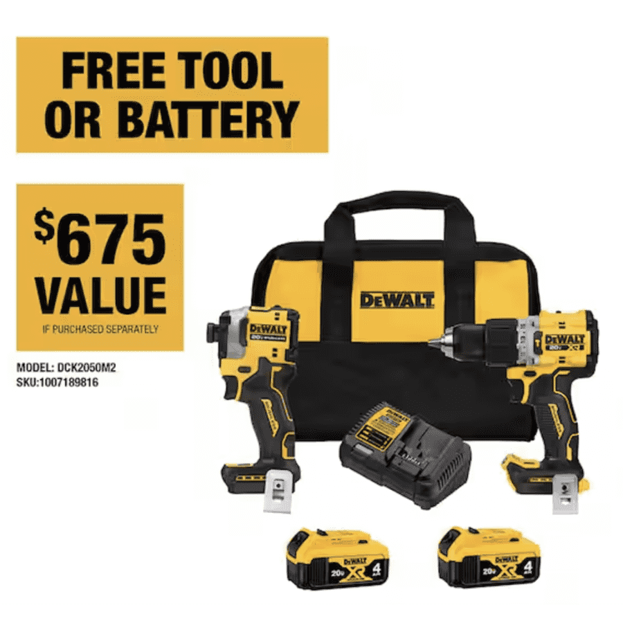 Home Depot Black Friday Power Tool Deals: Free tools or batteries w/ purchases