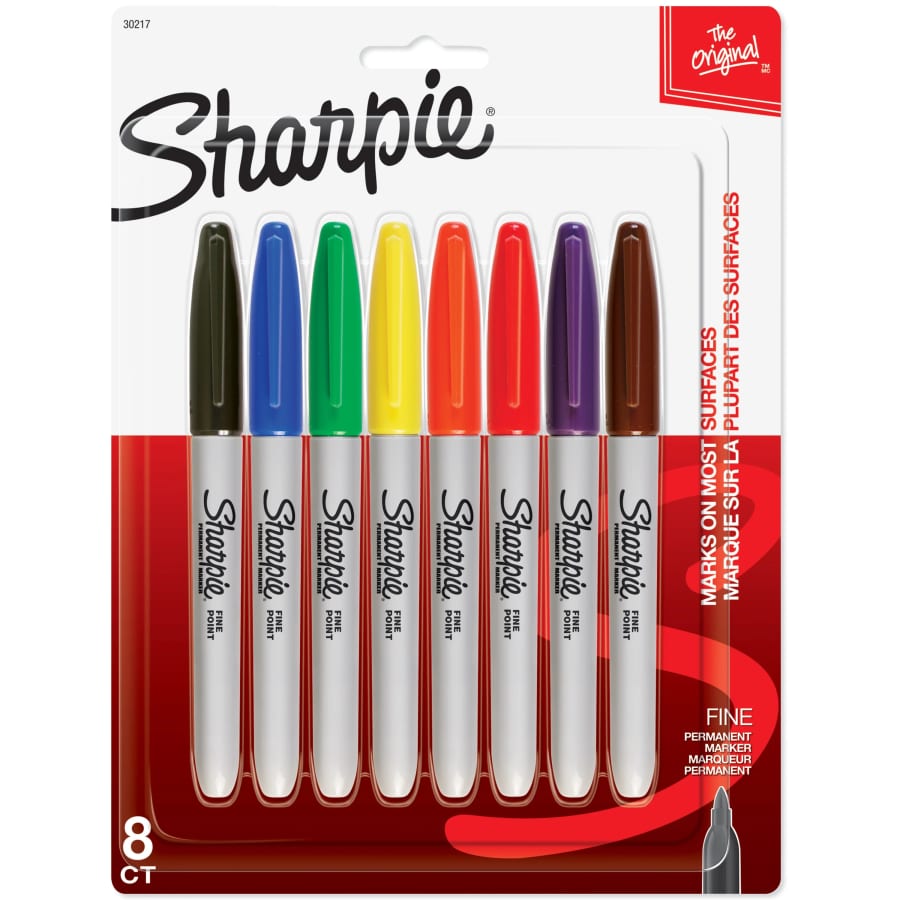 Sharpie Fine-Point Permanent Markers 8-Pack: $6