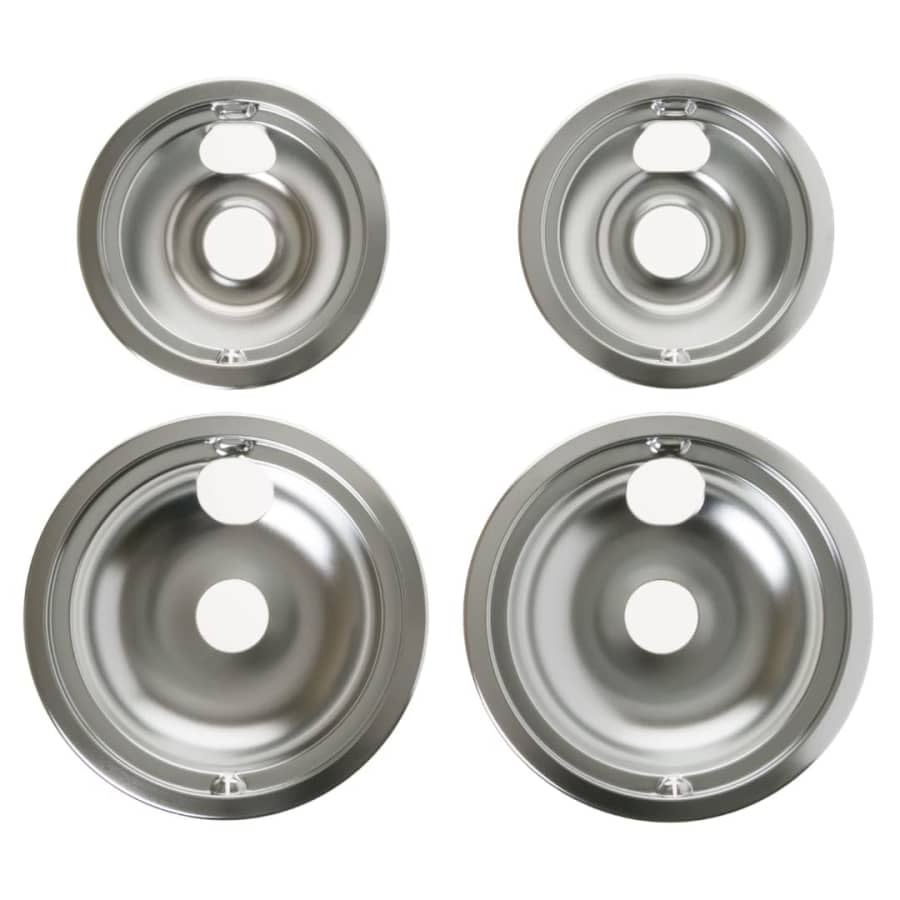 GE 6" and 8" Drip Pan Set of 4: $13.97
