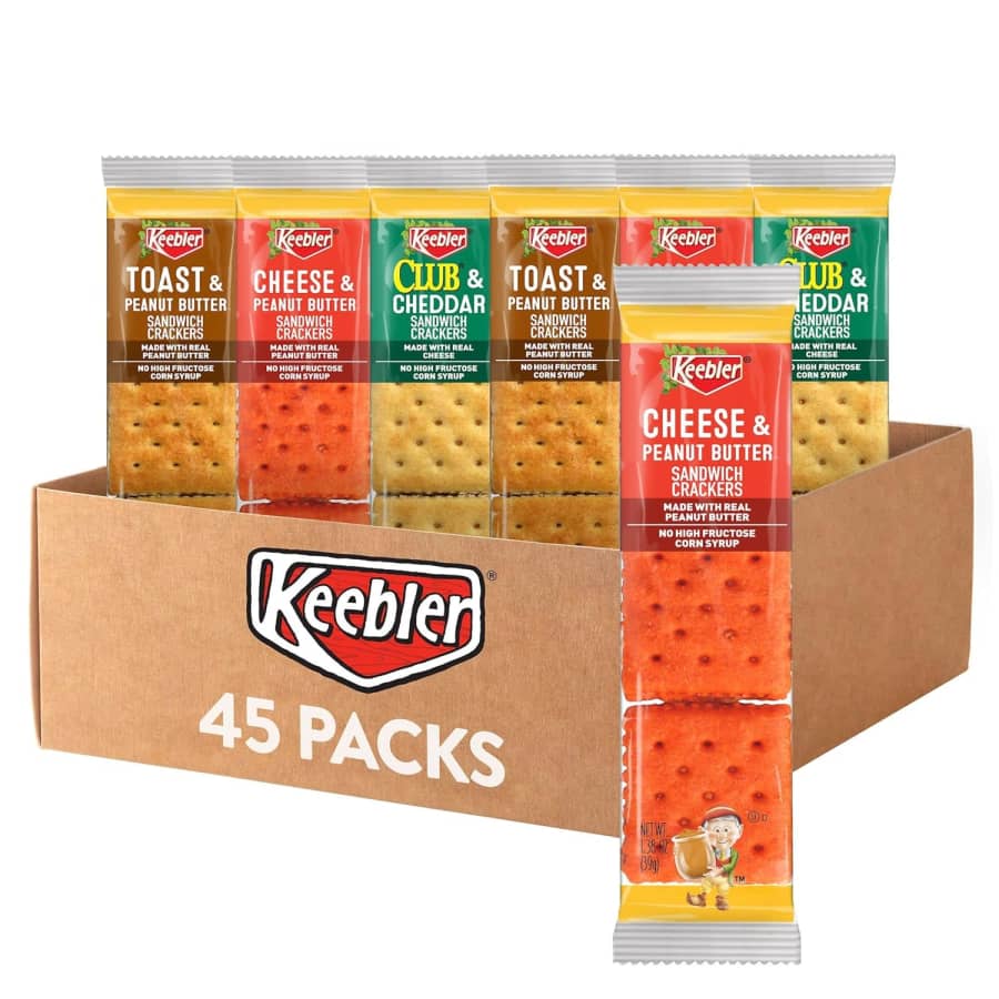 Keebler Sandwich Crackers 45-Count Variety Pack: $12 via Sub & Save