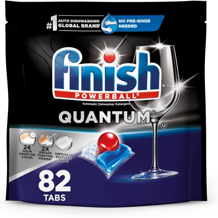 Finish Powerball Quantum Dishwasher Detergent Tablets 82-Pack: $12 via Sub. & Save Finish Powerball Quantum Dishwasher Detergent Tablets 82-Pack: $12 via Sub. & Save