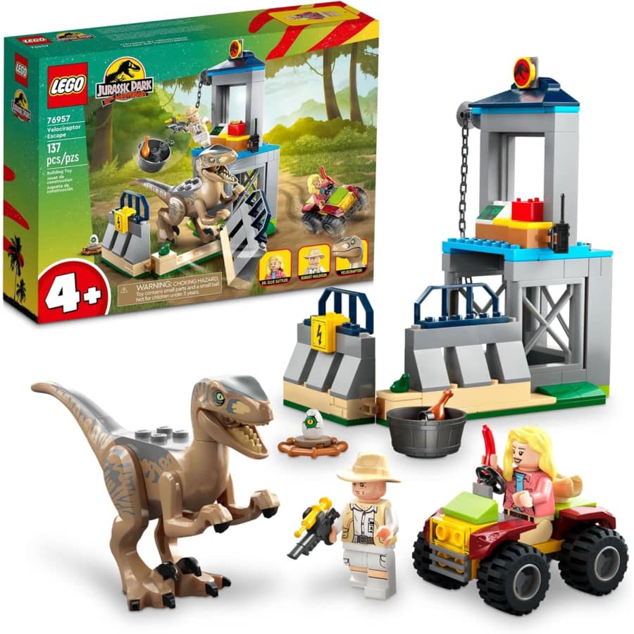 LEGO Jurassic Park Velociraptor Escape: $27.99 LEGO Jurassic Park Velociraptor Escape: $27.99