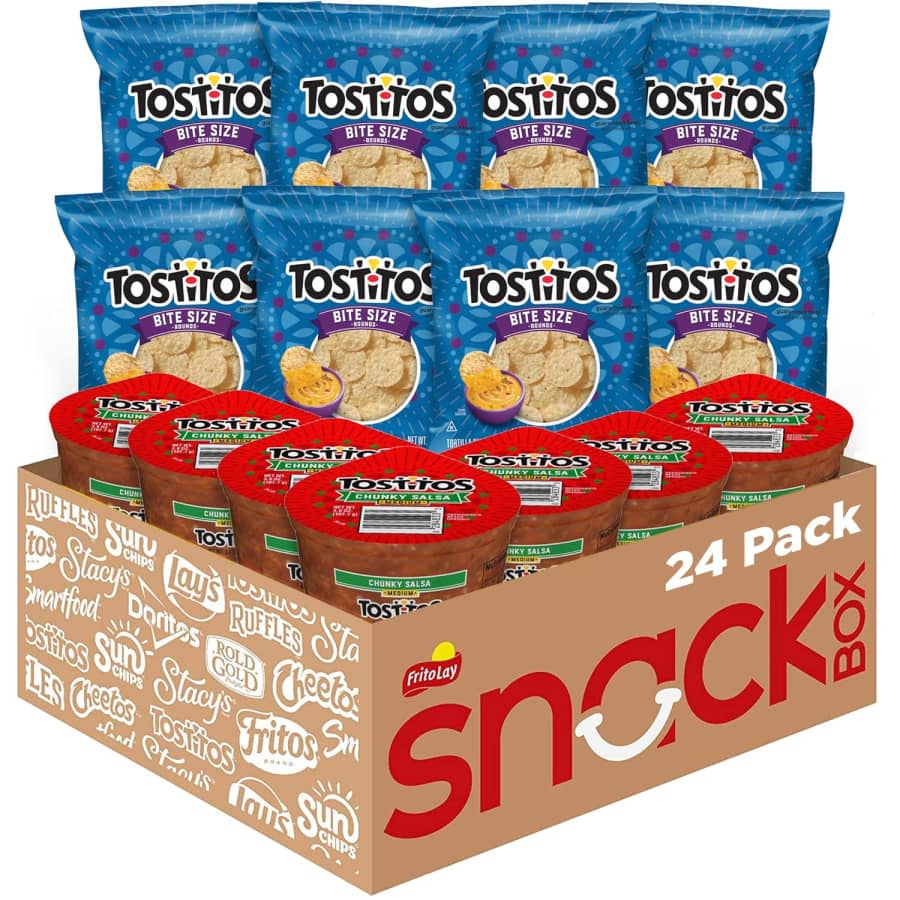 Tostitos Bite Size Rounds Chips & Salsa Cups 24-Count Variety Pack: $18 via Sub & Save Tostitos Bite Size Rounds Chips & Salsa Cups 24-Count Variety Pack: $18 via Sub & Save