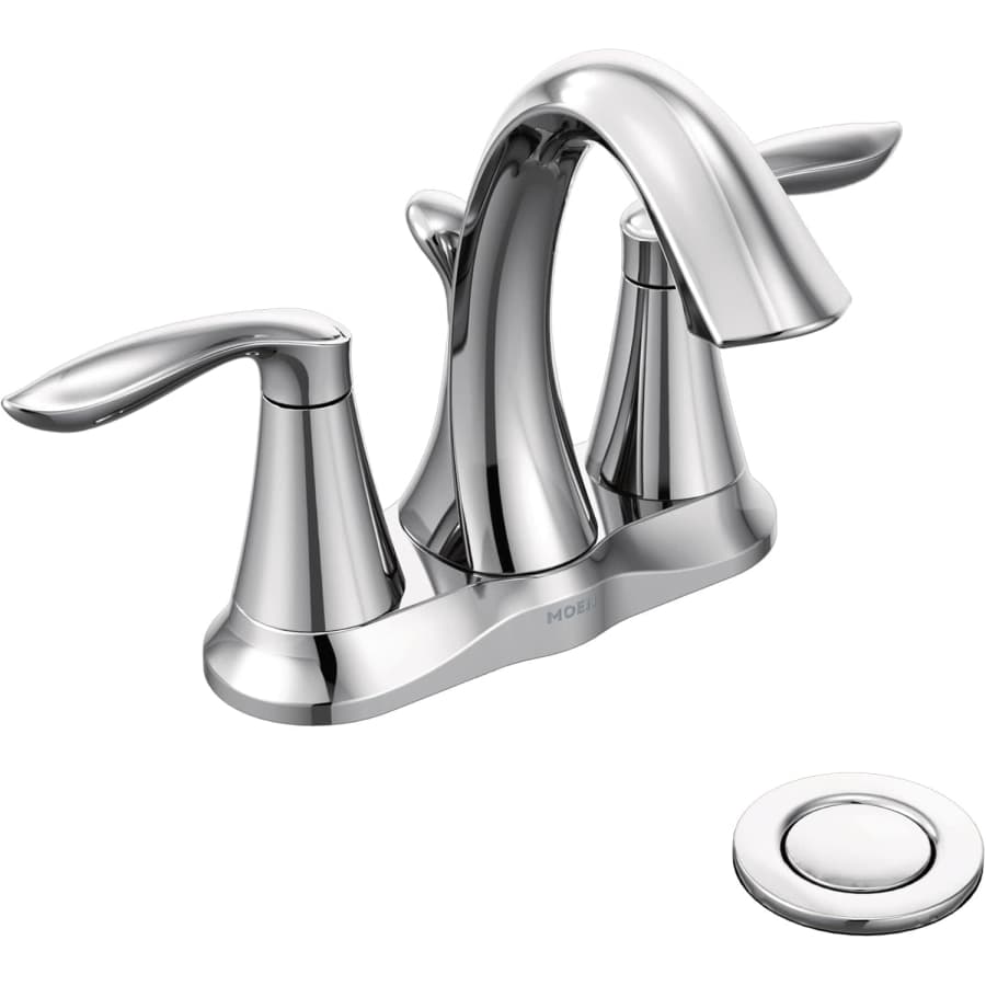 Moen Eva Chrome 2-Handle Bathroom Faucet: $121.78