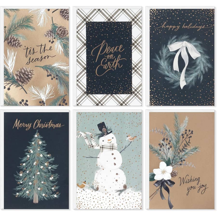 Hallmark Elegant Rustic 24-Card Christmas Card Assortment: $12.58 Hallmark Elegant Rustic 24-Card Christmas Card Assortment: $12.58