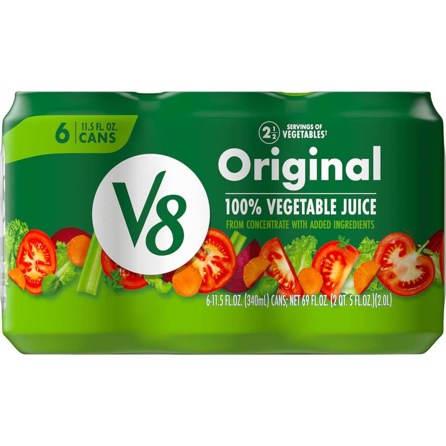 V8 Original Veggie Juice 11.5-oz. 6-Pack: $1.84