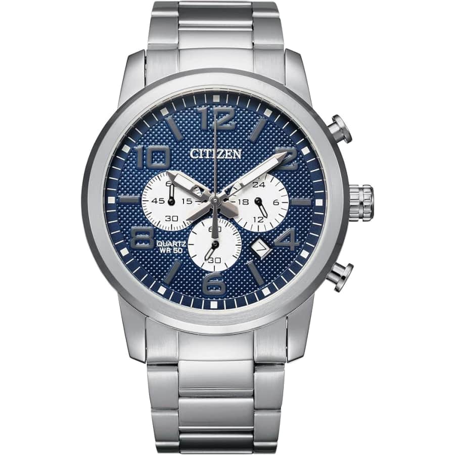 Citizen Men's Classic Stainless Steel Quartz Watch: $117