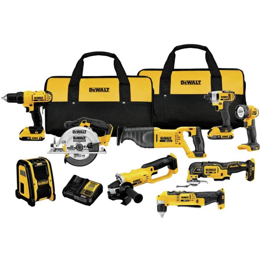DeWalt 20V Max 9-Tool Combo Kit: $699 DeWalt 20V Max 9-Tool Combo Kit: $699