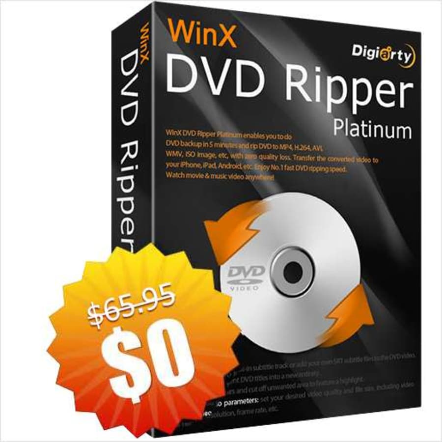 WinX DVD Ripper Platinum for PC: Free WinX DVD Ripper Platinum for PC: Free