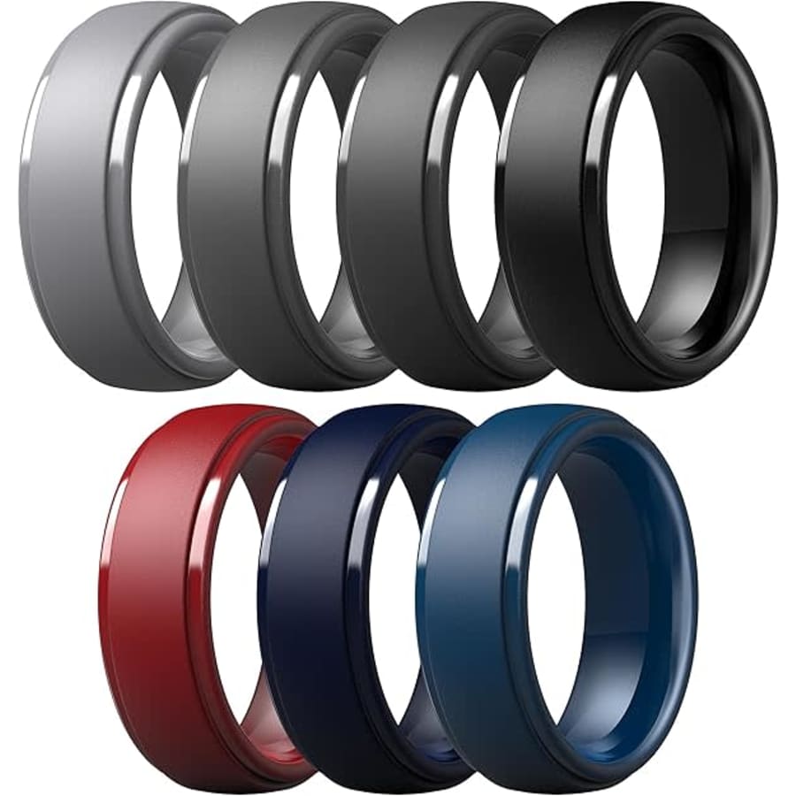 ThunderFit Men's Silicone Ring 7-Pack: $6.99