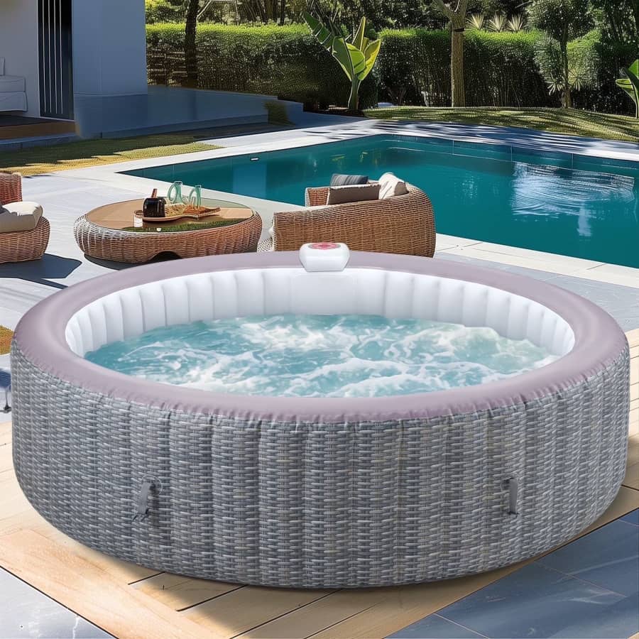 82'' Inflatable Hot Tub: $330