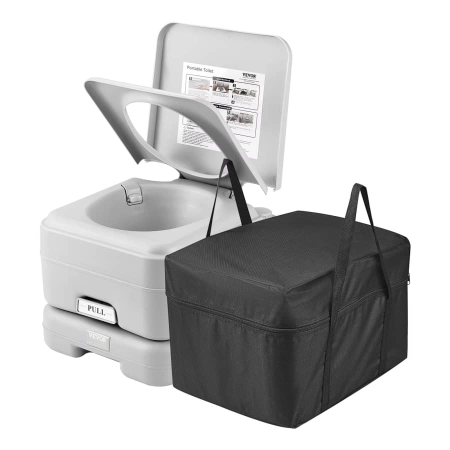 SucceBuy 5.3-Gallon Portable Camping Toilet: $55
