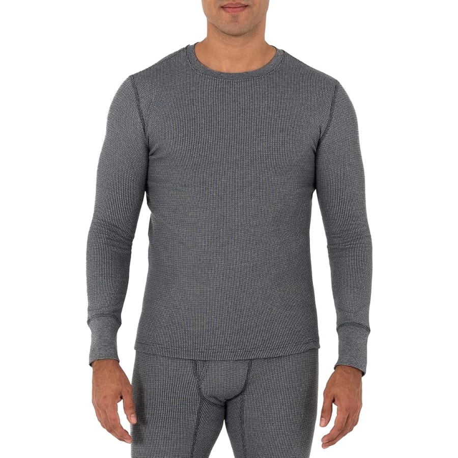 Fruit of The Loom Men's Recycled Waffle Thermal Underwear Crew Top (L only): $9.60