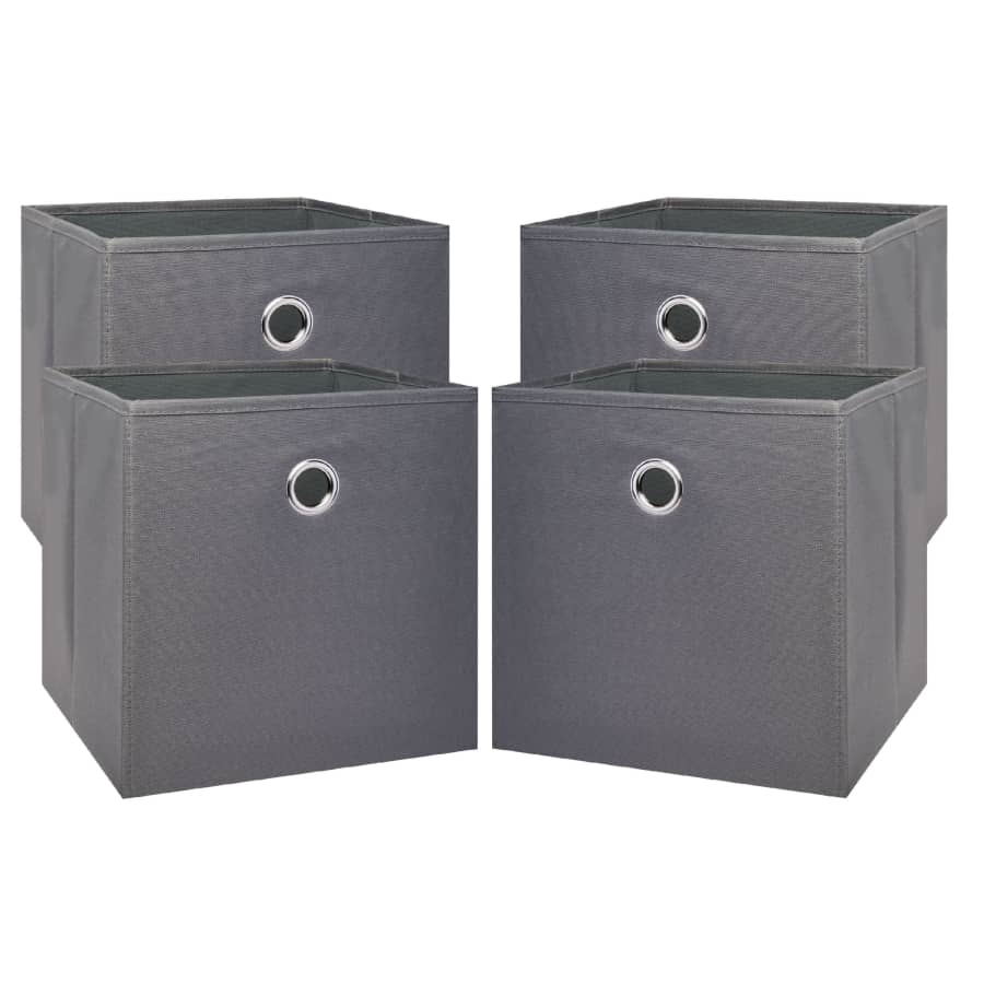 Mainstays Collapsible Cube Storage Bins 4-Pack: $9.98