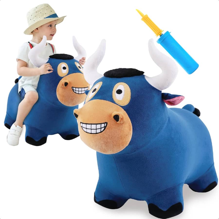 iPlay iLearn Plush Ride-On Bull: $20.99