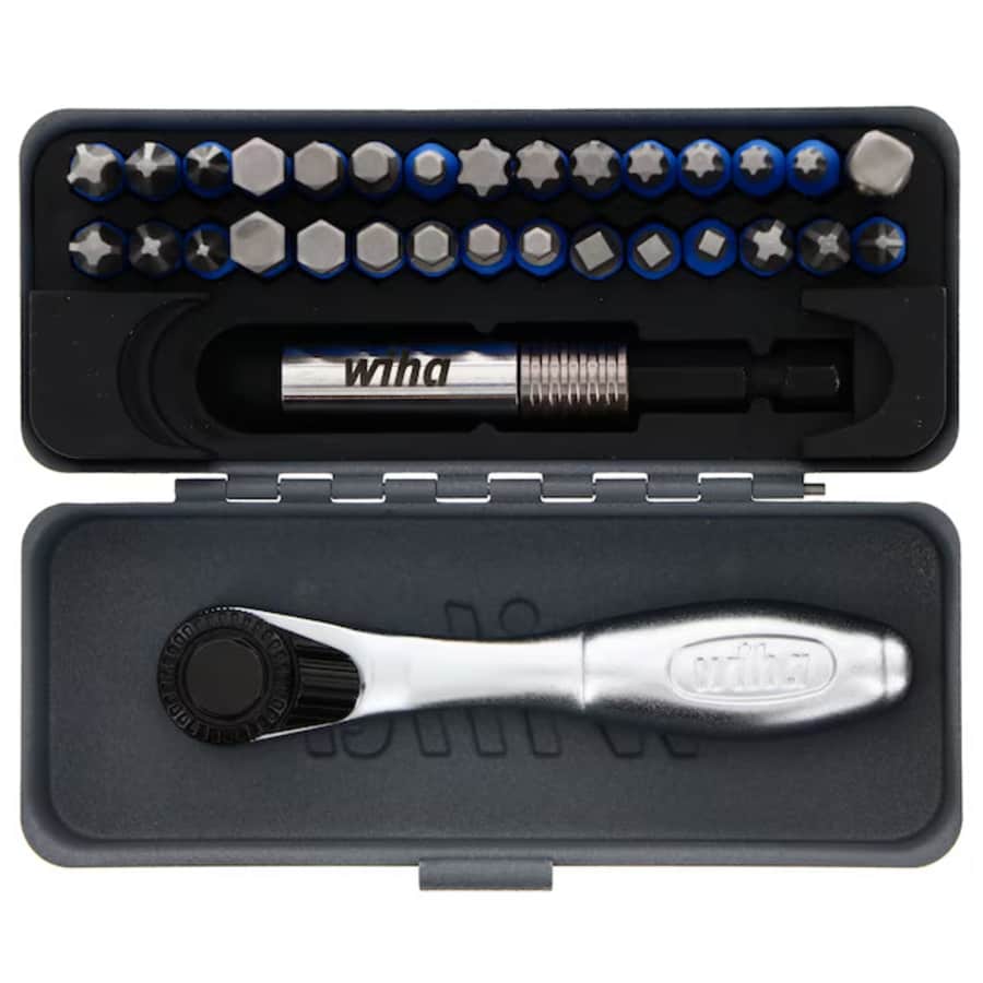 Wiha Tools Wiha TerminatorBlue 32-Piece 1/4" x 1" Impact Driver Bit Set: $25