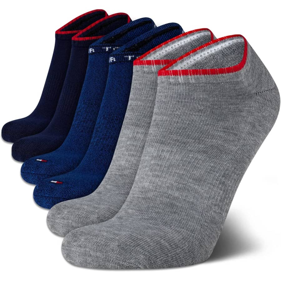 Tommy Hilfiger Men's No Show Socks 6 Pack: $10